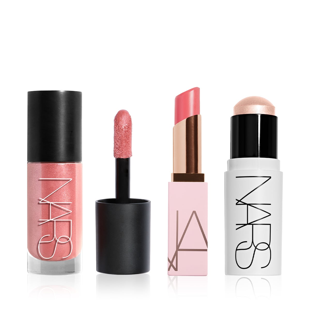 Yoğun Pigmentli Likit Allık & Çok Amaçlı Aydınlatıcı Stik ve Lip Balm Seti