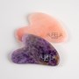 PEMBE KUVARS & AMETİST GUA SHA TAŞ SETİ