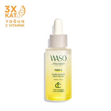 SHISEIDO - WASO YUZU-C GLOW-ON SHOT SERUM - Anında Parlaklık & Nem Veren 2 Fazlı Serum