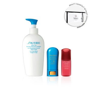 SHISEIDO - SUN PROTECTION & STRENGTH SET-  FAIR IVORY - Güneş Koruma & Cildi Güçlendiren Set -  Light