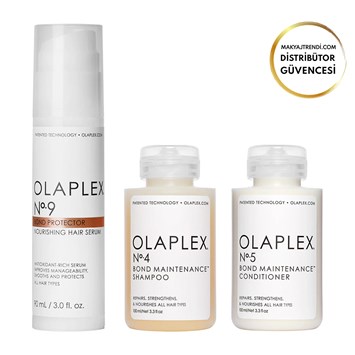 OLAPLEX - HEALTHY HAIR TRAVEL TRIO - Bağ Güçlendiren & Saçların Sağlıklı Olmasını Sağlayan Üçlü Seyahat Bakım Seti
