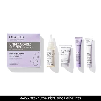 OLAPLEX - UNBREAKABLE BLONDES MİNİ KİT - Bağ Güçlendirici & Renk Koruyucu & Onarıcı Saç Bakım Seti
