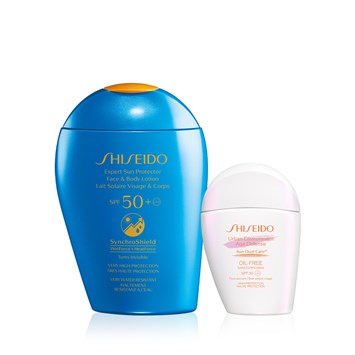 SHISEIDO - DAILY FACE&BODY AGE-DEFYING PROTECTION SET - Yüzü ve Vücudu Güneşe Karşı Koruyan & Yaşlanma Karşıtı İkili Bakım Seti