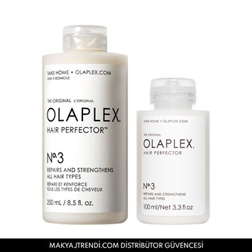OLAPLEX - NO. 3 HAIR PERFECTOR HOME & AWAY DUO - Ev ve Seyahat İçin Bağ Güçlendirici & Saç Kusursuzlaştırıcı İkili Bakım Seti