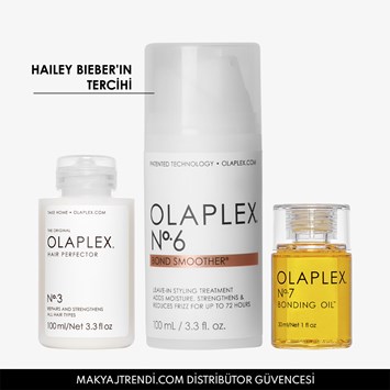 OLAPLEX - FRIZZ FREE HAIR PERFECTION SET - Bağ Güçlendirici & Elektriklenme Karşıtı Üçlü Saç Bakım Seti