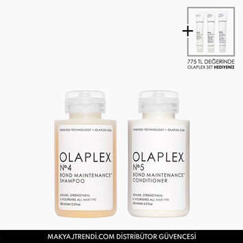 OLAPLEX - DAILY CLEANSE & CONDITION TRAVEL DUO - Saçları Temizleyen & Nemlendiren & Onaran Bağ Güçlendirici Seyahat Bakım Seti