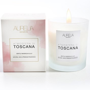 AURELIA GENEVE HOME - ATMOSFERA DI TOSCANA – GENTLE MAGNOLIA & LILY MUM 210 GR - Manolya & Zambak Kokulu Mum