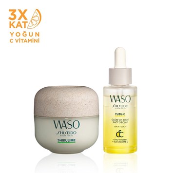 SHISEIDO - WASO MOISTURE & GLOW CHARGE SET - Cildi Nemlendiren & Aydınlık Görünüm Veren Set