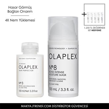 OLAPLEX - BOND TREATMENT DUO - Bağ Güçlendirici &Yoğun Onarıcı & Nemlendirici İkili Bakım Seti