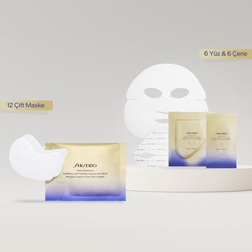 SHISEIDO - LIFTED & RADIANT LIKE NO EVER SET - Retinol İçeren  & Cildi Aydınlatan & Lifting Etkisi Veren Yüz ve Göz Çevresi İçin Maske Seti