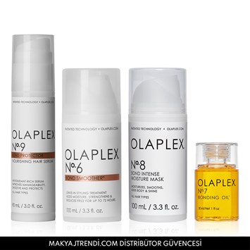 OLAPLEX - FRIZZ FREE HAIR PERFECTION SQUAD SET - Saçtaki Elektriklenmeyi ve Kuruluğu Önleyen, Nemlendiren & Bağ Güçlendirici Set