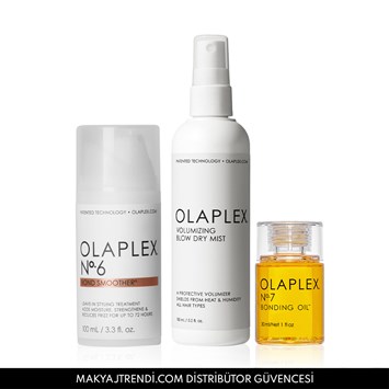 OLAPLEX - ANTI-FRIZZ & MAX VOLUME ESSENTIALS SET - Elektriklenmeyi Kontrol Altına Alan, Saçlara Parlaklık & Hacim Veren Şekillendirme Seti