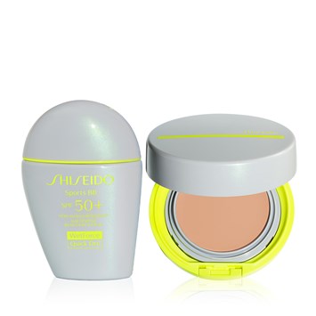 SHISEIDO - SPORTS BB SPF50+ PROTECTION DUO - Suya, Terlemeye Karşı Dayanıklı, Hızlı Kuruyan Güneş Koruyucu Kompakt ve Krem BB Seti