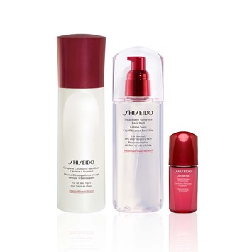 SHISEIDO - ARINDIRICI & NEM BOMBASI & GÖZENEK SIKILAŞTIRICI SET - Normal & Kuru Ciltler