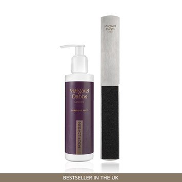 MARGARET DABBS LONDON - FABULOUS FEET CARE SET - Yoğun Nemlendirici Ayak Losyonu & Profesyonel Ayak & Topuk Törpüsü Seti