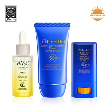 SHISEIDO - ALL DAY GLOW SPF SET - Cildi Güneşten Koruyan & C Vitaminli Işıltı Serumu İçeren Set