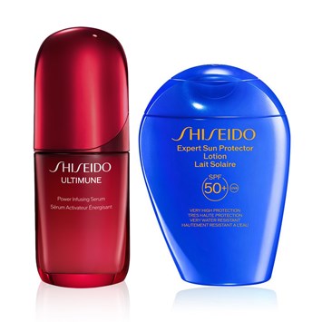 SHISEIDO - ANTIOXIDANT DEFENSE & FACE&BODY PROTECTION SET - Cilt Savunmasını Güçlendiren & Yüzü ve Vücudu Güneşten Koruyan İkili Bakım Seti
