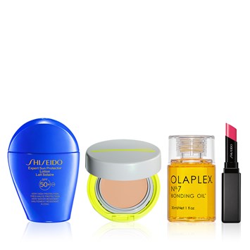 SHISEIDO - BEACH BEAUTY RITUAL SET - Güneşe Karşı Koruyucu Makyaj, Cilt & Saç Bakım Seti