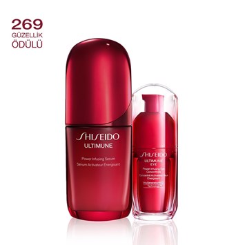 SHISEIDO - ULTIMUNE POWER INFUSING DUO - Yüz ve Göz Çevresi için Cilt Bariyerini Güçlendiren İkili Set
