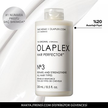 OLAPLEX - No. 3 HAIR PERFECTOR 250 ML - Bağ Güçlendirici ve Saç Kusursuzlaştırıcı