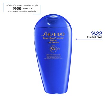 SHISEIDO - EXPERT SUN PROTECTOR LOTION SPF50+ 300 ML - Suya ve Isıya Çok Dayanıklı, İz Bırakmayan Güneşe Karşı Koruyucu Losyon SPF50+