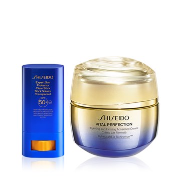 SHISEIDO - LIFTING & SUN PROFECTION POWER DUO - Cildi Sıkılaştıran Nemlendirici & Yüksek Güneş Korumalı Stik Seti