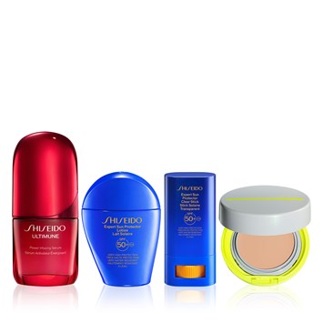 SHISEIDO - SINGLES HOLIDAY SUN SAFETY KIT   - Güneşe Karşı Etkili Şekilde Koruyan & Cildi Güçlendirip Yaşlanmayı Önleyen Bakım Seti