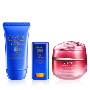 SHISEIDO - ALL DAY LONG SUN PROTECTION & MOISTURE KIT  - Uzun Süreli Nem Sağlayan Nemlendirici & Yüksek Güneş Korumalı Stik ve Krem Seti