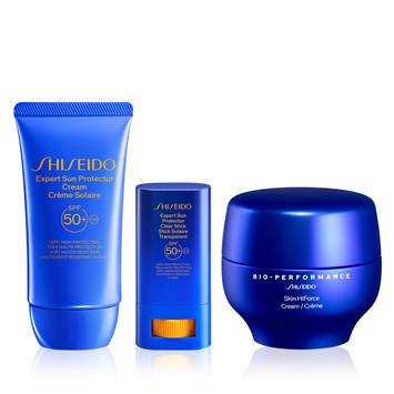 SHISEIDO - 24-HOURS SUN PROTECTION & REPLENISHING TRIO - Cilde Dolgu Etkisi Veren Nemlendirici, Güneşe Karşı Etkili Şekilde Koruyan Stik ve Krem Seti