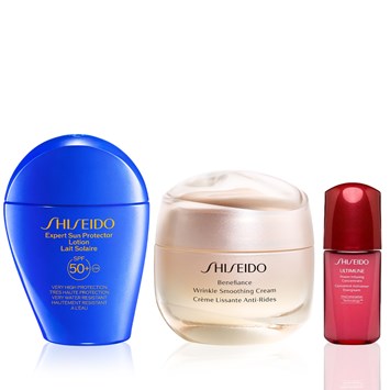 SHISEIDO - DAILY ANTI-AGING & UV DEFENSE SET - Kırışıklıkları Önleyen, Yaşlanmaya Meydan Okuyan & Güneşe Karşı Etkili Şekilde Koruyan Set