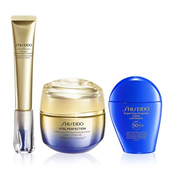 SHISEIDO - AGE-DEFENSE RETINOL & SPF LOTION TRIO - Retinol İçeren & Cilt Sıkılaştırıcı & Güneşten Koruyucu Cilt Bakım Seti