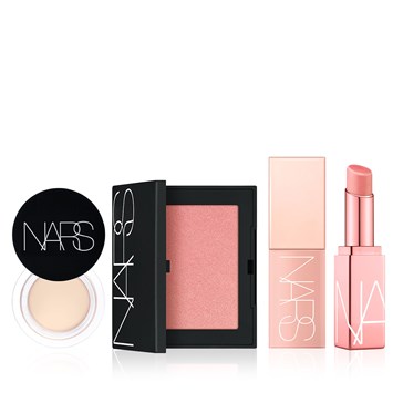 NARS - SOFTLY BLUSHED & BALM'D SET - Yüksek Örtücülü Kapatıcı, Toz Allık, Likit Allık & Dudak Balmı Seti