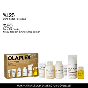 OLAPLEX - FULL-ON SHINE SET - Bağ Güçlendirici & Nemlendirici & Onarıcı & Şekillendirici Saç Bakım Seti