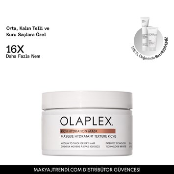 OLAPLEX - RICH HYDRATION MASK - Orta, Kalın Telli ve Kuru Saçlar İçin Yoğun Nemlendirici Maske