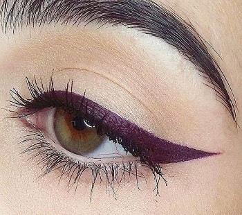 Mor Eyeliner Uygulaması