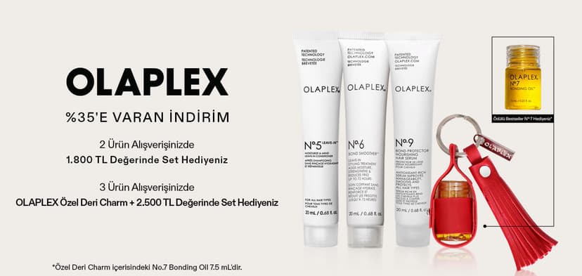 OLAPLEX ÜRÜNLERİNDE %35'E VARAN İNDİRİM FIRSATI +EKSTRA HEDİYE FIRSATI
