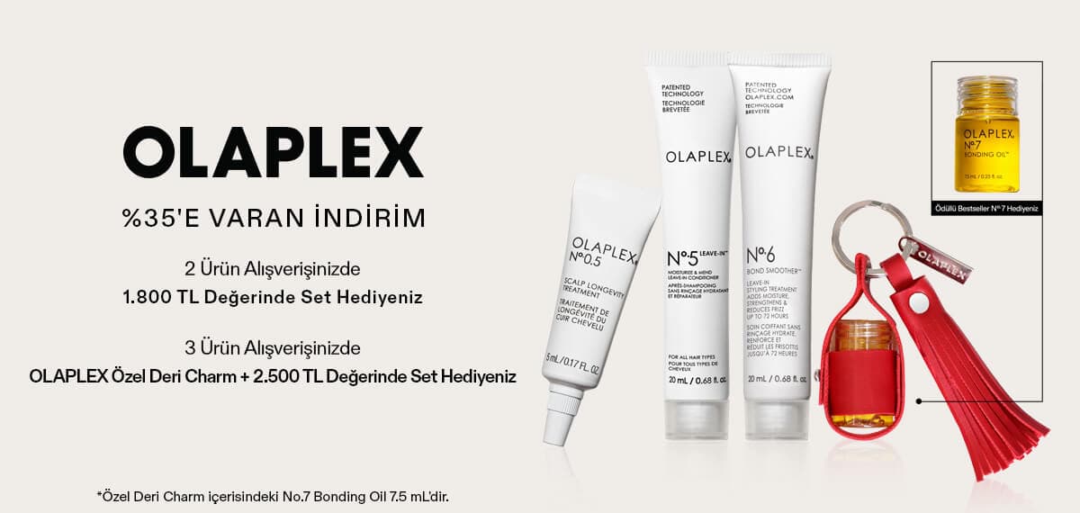 OLAPLEX ÜRÜNLERİNDE %35'E VARAN İNDİRİM FIRSATI +EKSTRA HEDİYE FIRSATI