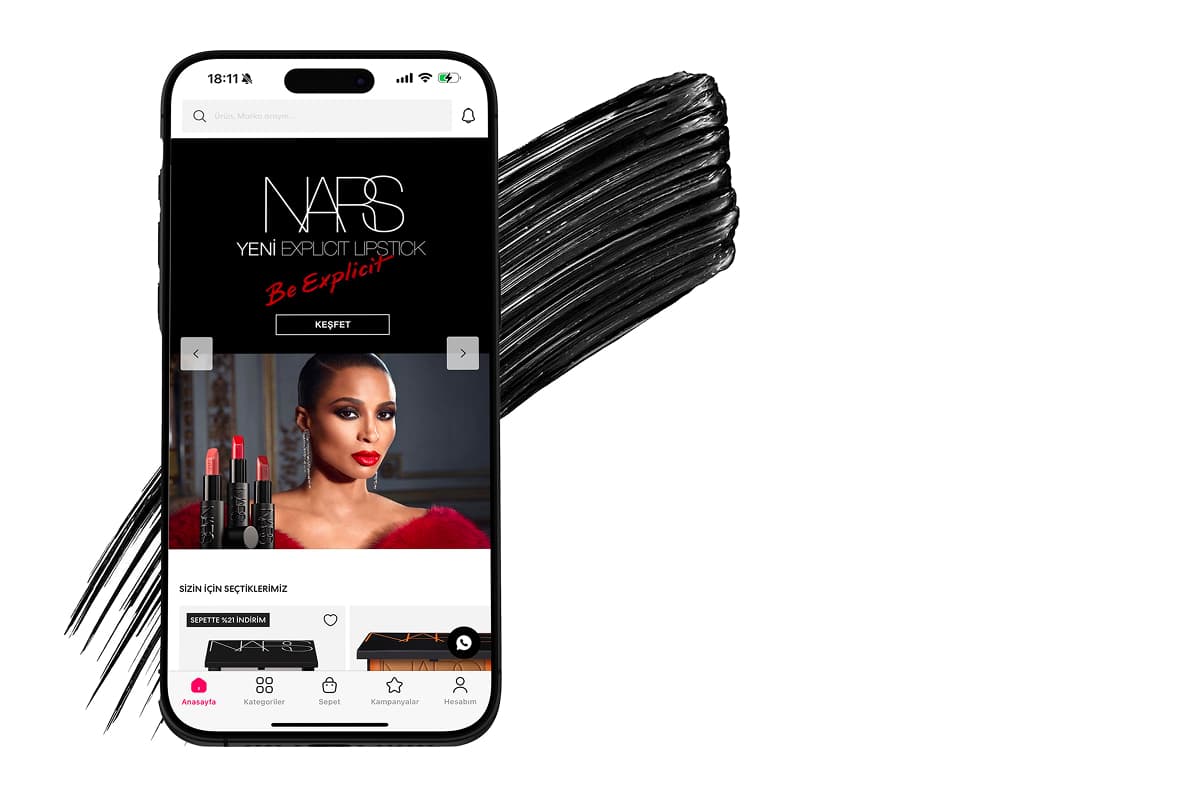 Makyaj Trendi App Landing Page - VIP Müşteri