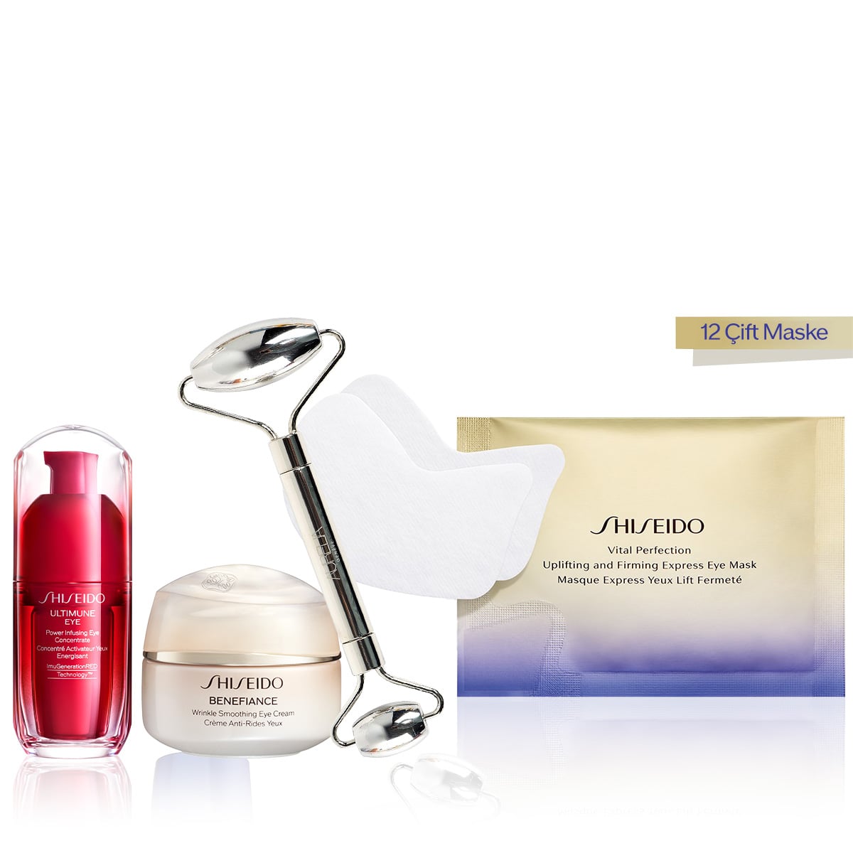 Kırışıklık Karşıtı Göz Kremi, Retinol İçeren Göz Maskesi & Roller Seti