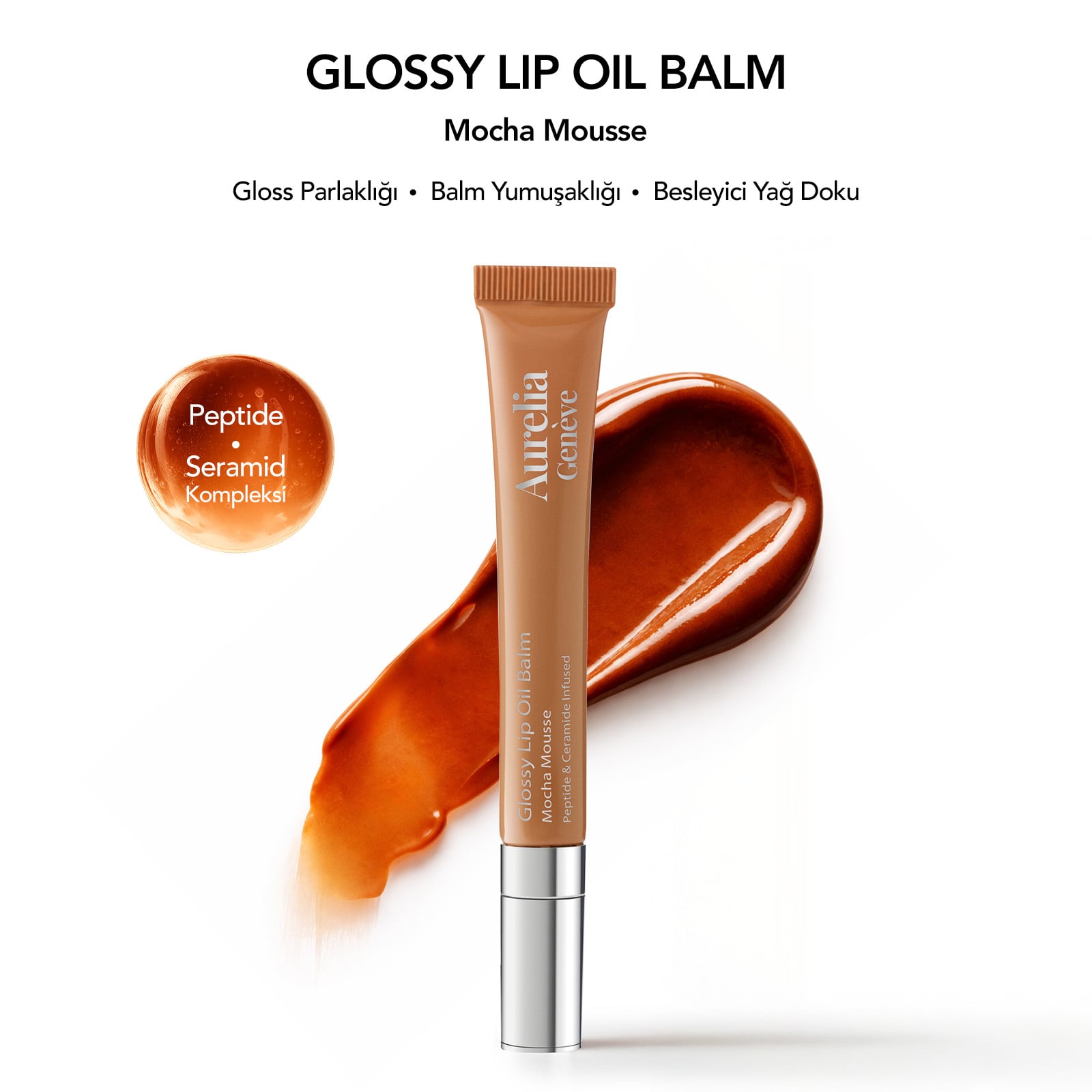 Peptit & Seramid İçeren Nemlendirici Etkili Renkli Lip Balm